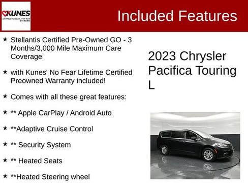 Certified 2023 Chrysler Pacifica Touring-L FWD image 2
