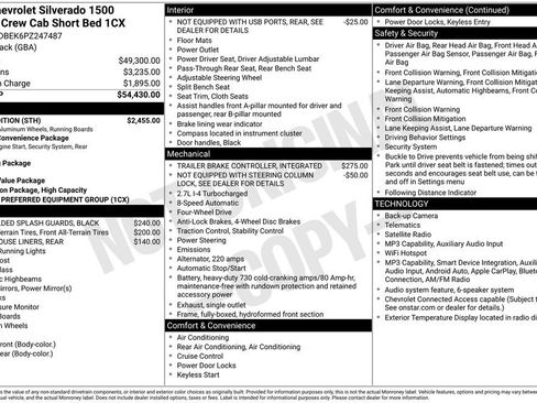 Used 2023 Chevrolet Silverado 1500 Custom w/ Rally Edition AWD/4WD image 2