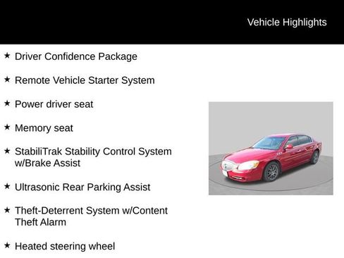 Used 2010 Buick Lucerne CXL w/ Driver Confidence Package FWD image 9