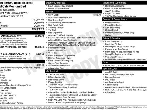 Used 2019 RAM 1500 Express w/ Express Value Package RWD image 6
