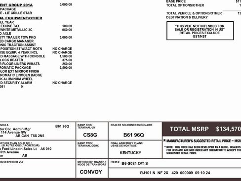 Used 2024 Lincoln Navigator Reserve w/ Equipment Group 201A image 4