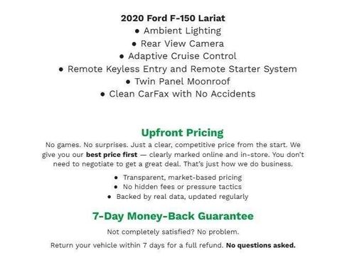 Used 2020 Ford F150 Lariat w/ Equipment Group 502A Luxury AWD/4WD image 2