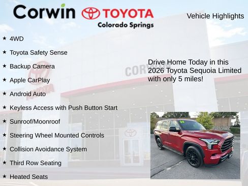 Used 2026 Toyota Sequoia Limited image 7