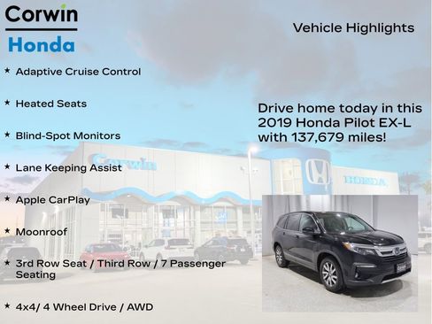 Used 2019 Honda Pilot EX-L image 6