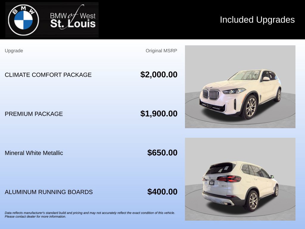 Used 2025 BMW X5 xDrive40i w/ Climate Comfort Package AWD/4WD image 2