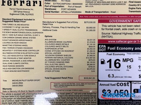 Used 2021 Ferrari F8 Tributo image 45