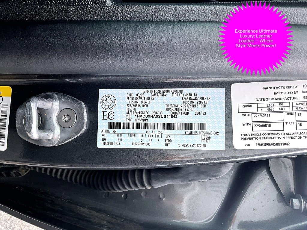 Used 2025 Ford Escape ST-Line Select w/ Tech Pack #1 AWD/4WD image 34