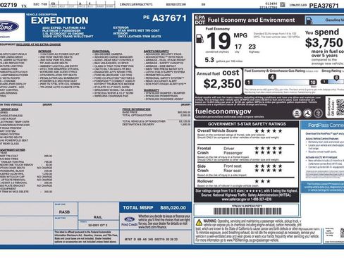 Used 2023 Ford Expedition Platinum RWD image 6