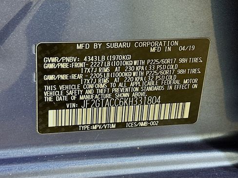 Used 2019 Subaru Crosstrek 2.0i Premium image 12