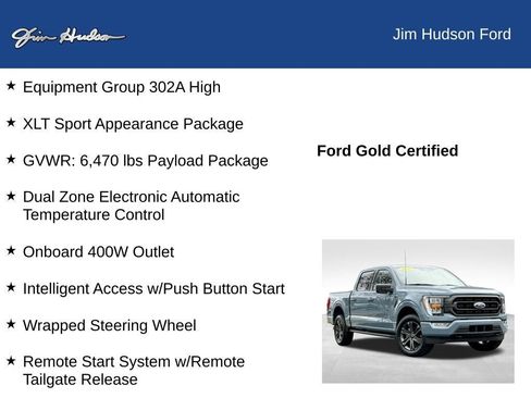 Certified 2023 Ford F150 XLT w/ Equipment Group 302A High image 12