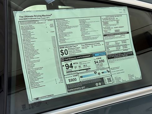 New 2026 BMW i4 xDrive40i w/ Premium Package AWD/4WD image 29
