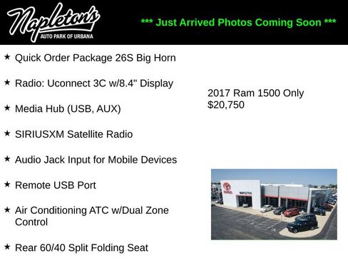 Used 2017 RAM 1500 Big Horn AWD/4WD image 1