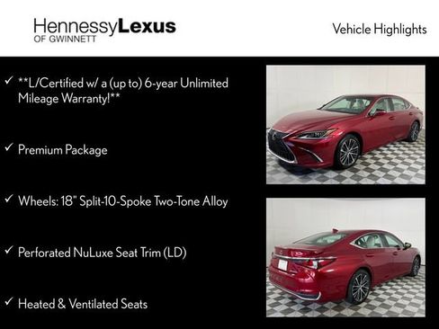 Certified 2025 Lexus ES 300h w/ Premium Package image 12
