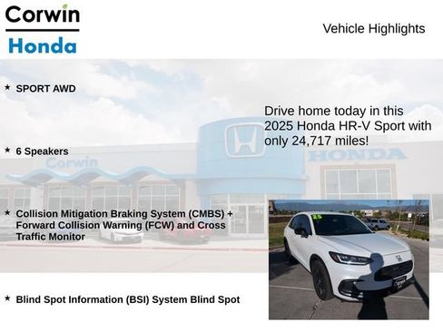 Used 2025 Honda HR-V Sport image 6