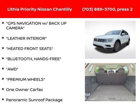 Used 2020 Volkswagen Tiguan SE w/ Panoramic Sunroof Package AWD/4WD image 6