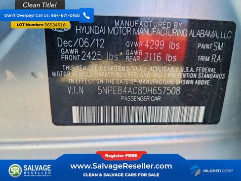 Used 2013 Hyundai Sonata GLS w/ Popular Equipment Pkg FWD image 15