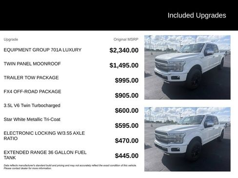 Used 2020 Ford F150 Platinum w/ Equipment Group 701A Luxury AWD/4WD image 7