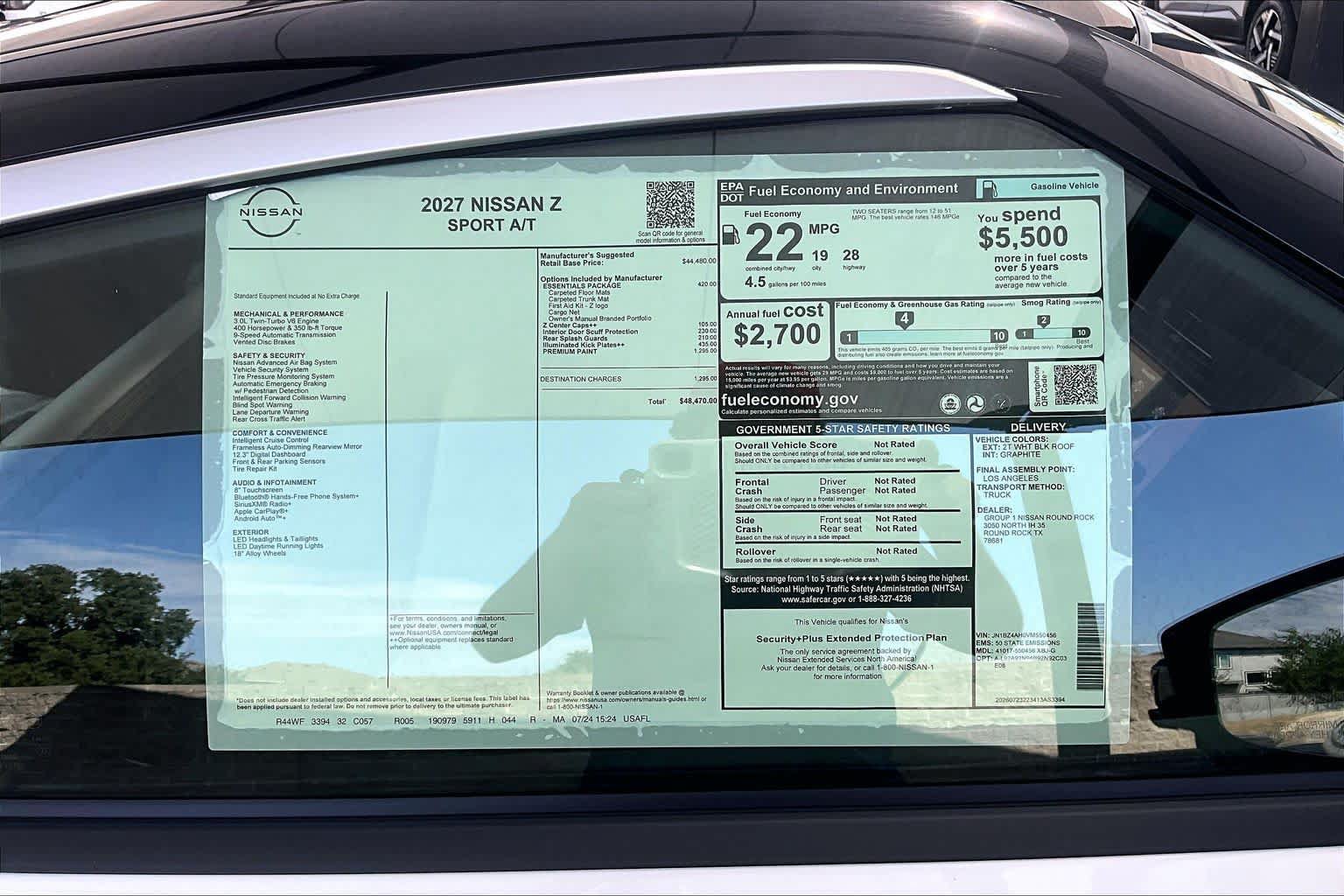 New 2027 Nissan Z Sport w/ Essentials Package (Sport) RWD image 19