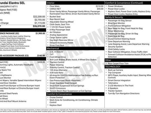 Used 2023 Hyundai Elantra SEL w/ Convenience Package FWD image 22