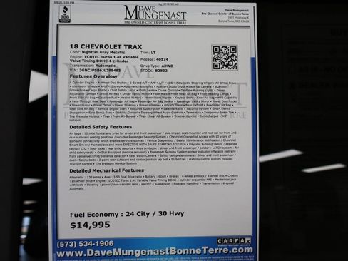 Used 2018 Chevrolet Trax LT AWD/4WD image 24