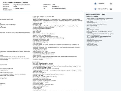 Used 2020 Subaru Forester Limited w/ Popular Package #3 image 5