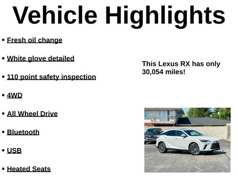 Used 2023 Lexus RX 350 Premium Plus w/ Accessory Package (Z1) AWD/4WD image 38