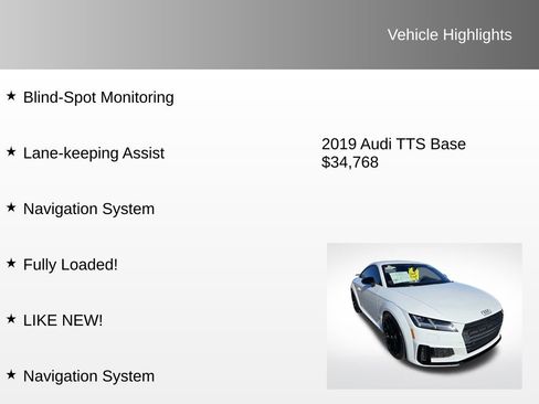 Used 2019 Audi TTS 2.0T Coupe image 8