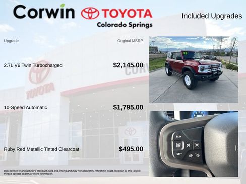 Used 2025 Ford Bronco Heritage Edition AWD/4WD image 4