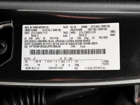 Used 2018 Ford F150 Platinum w/ Equipment Group 701A Luxury AWD/4WD image 64