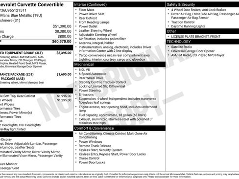 Used 2006 Chevrolet Corvette Convertible w/ Preferred Equipment Group image 4