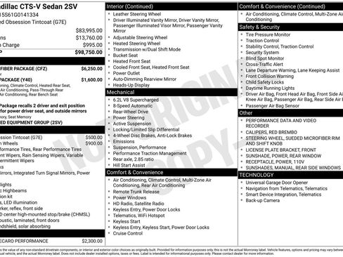 Used 2016 Cadillac CTS V w/ Carbon Fiber Package image 6