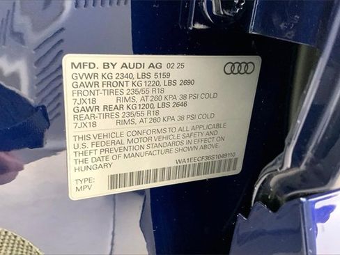 Certified 2025 Audi Q3 2.0T Premium Plus w/ Premium Plus Package image 35