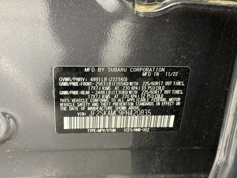 Certified 2023 Subaru Forester Wilderness AWD/4WD image 28