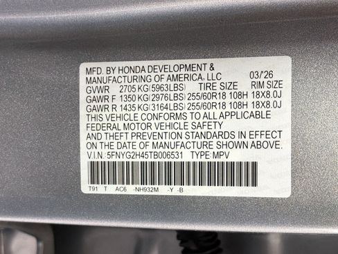 New 2026 Honda Pilot EX-L image 20