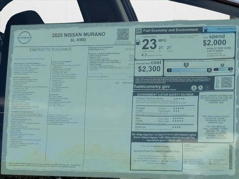 New 2025 Nissan Murano SL w/ Cargo Package AWD/4WD image 16