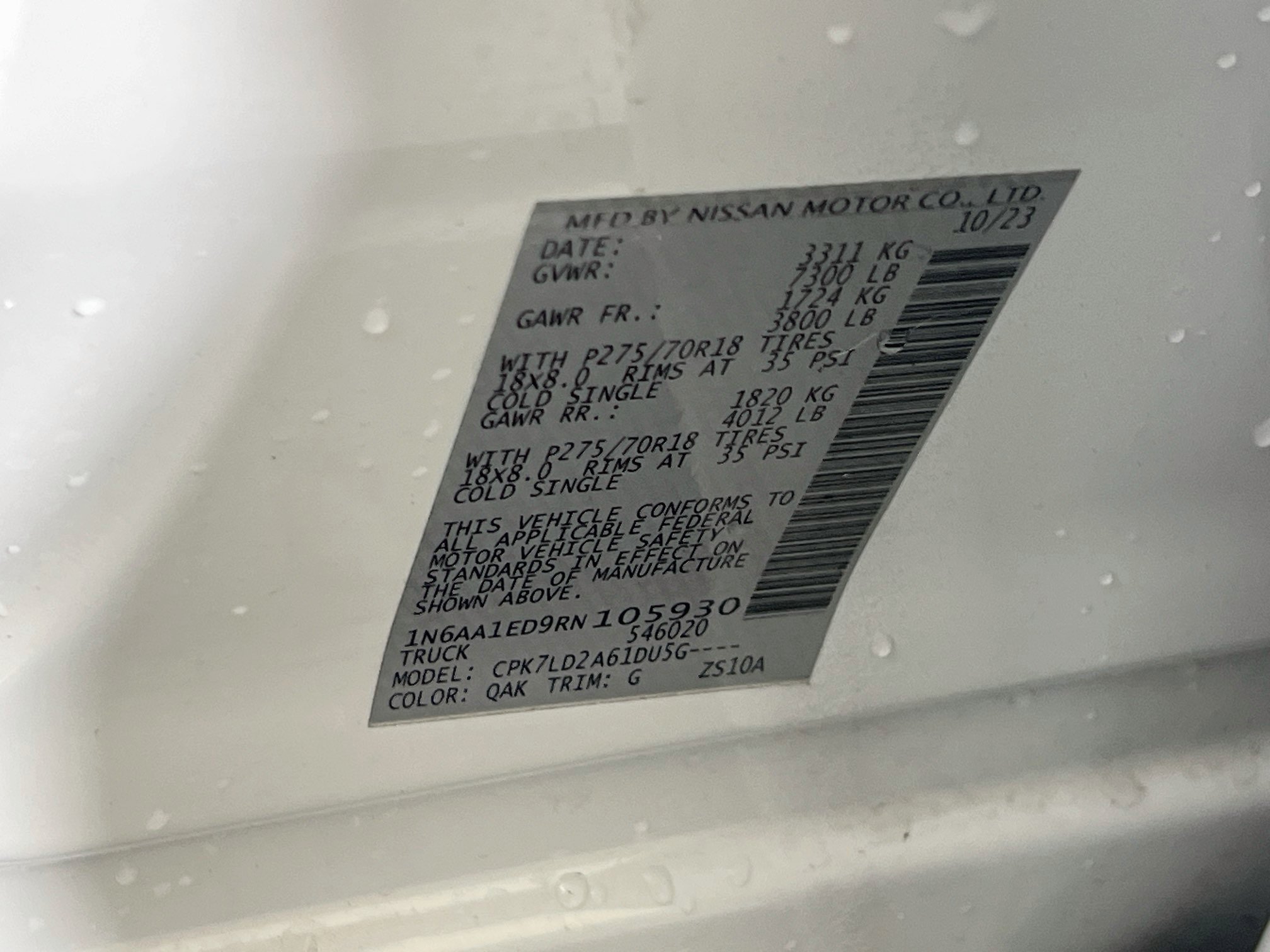 Used 2024 Nissan Titan PRO-4X w/ Pro-4x Convenience Package AWD/4WD image 32