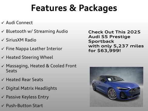 Used 2025 Audi S5 Prestige w/ Prestige Package image 12