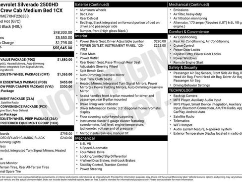 Used 2022 Chevrolet Silverado 2500 Custom w/ Custom Value Package AWD/4WD image 38