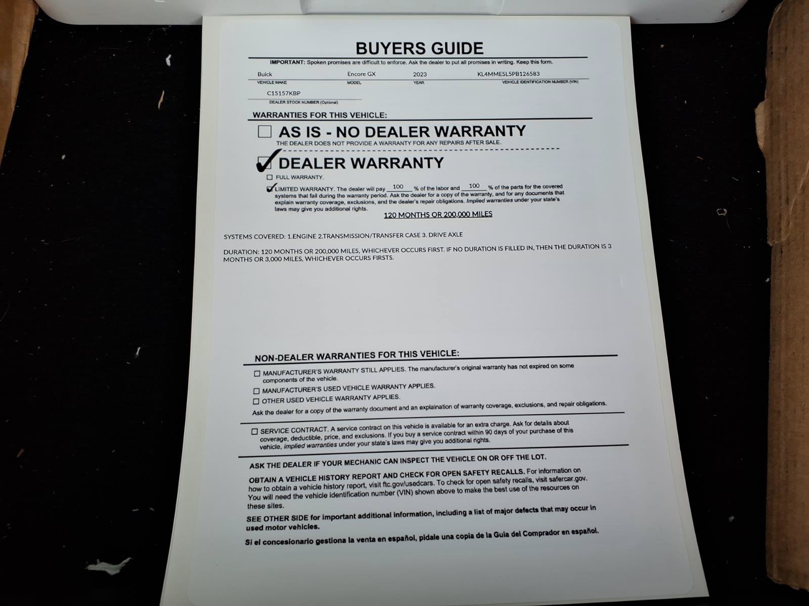 Used 2023 Buick Encore GX Select w/ Sport Touring Package AWD/4WD image 35