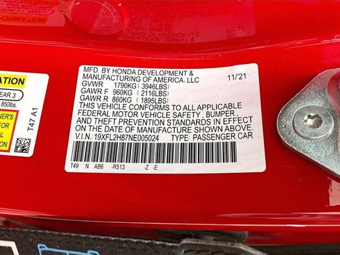 Certified 2022 Honda Civic Sport image 32