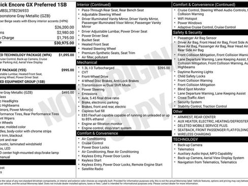 New 2026 Buick Encore GX Preferred w/ Advanced Technology Package FWD image 1
