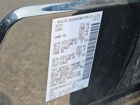 Used 2017 Nissan Pathfinder Platinum w/ Midnight Edition Package FWD image 31