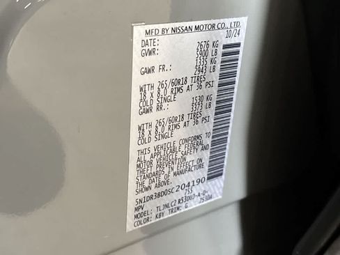 Used 2025 Nissan Pathfinder Rock Creek AWD/4WD image 28