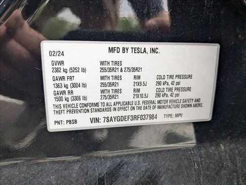 Used 2024 Tesla Model Y Performance AWD/4WD image 15