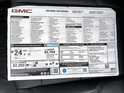 New 2026 GMC Sierra 1500 Elevation w/ Elevation Premium Package image 13