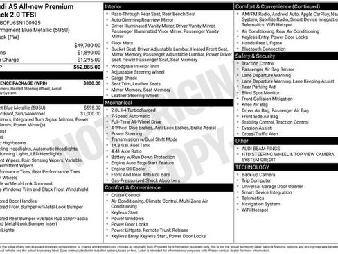 Certified 2025 Audi A5 2.0T Premium w/ Convenience Package AWD/4WD image 34