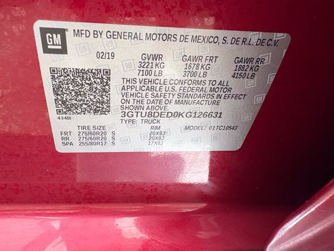 Used 2019 GMC Sierra 1500 SLT RWD image 20