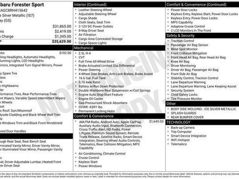 Certified 2024 Subaru Forester Sport AWD/4WD image 4