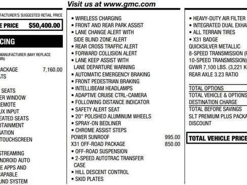 Used 2020 GMC Sierra 1500 SLT w/ SLT Premium Plus Package image 2