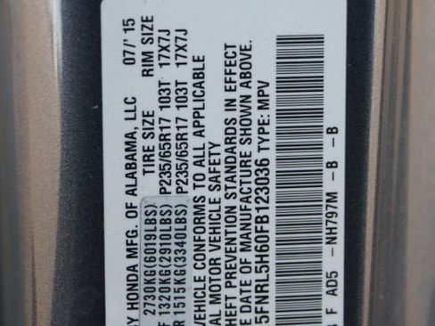 Used 2015 Honda Odyssey EX-L image 19